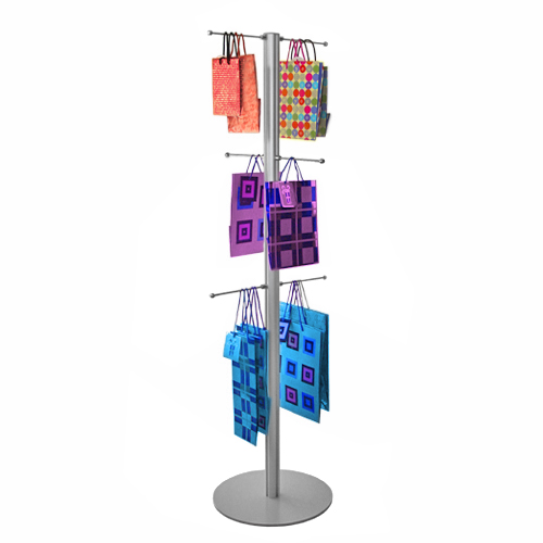 Original carrier bag stand 1500mm with 6 hangers